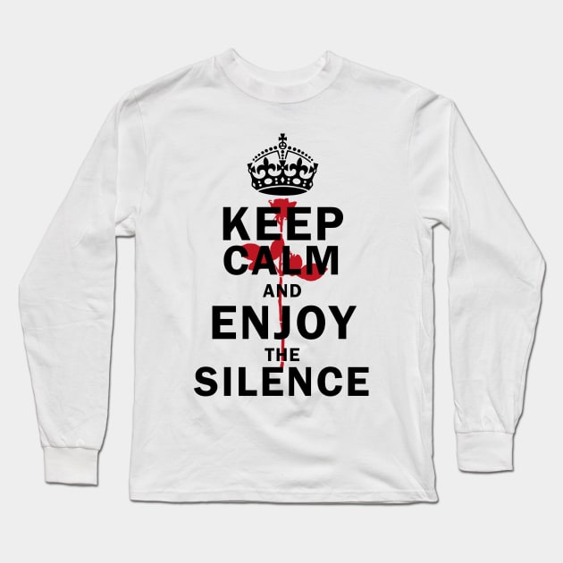 Keep The Black Silence Long Sleeve T-Shirt by GermanStreetwear